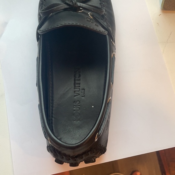 Authentic Louis Vuitton black men’s loafers